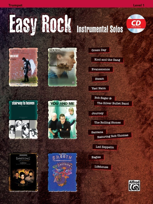 Easy Rock Inst Solos Trumpet Book/CD