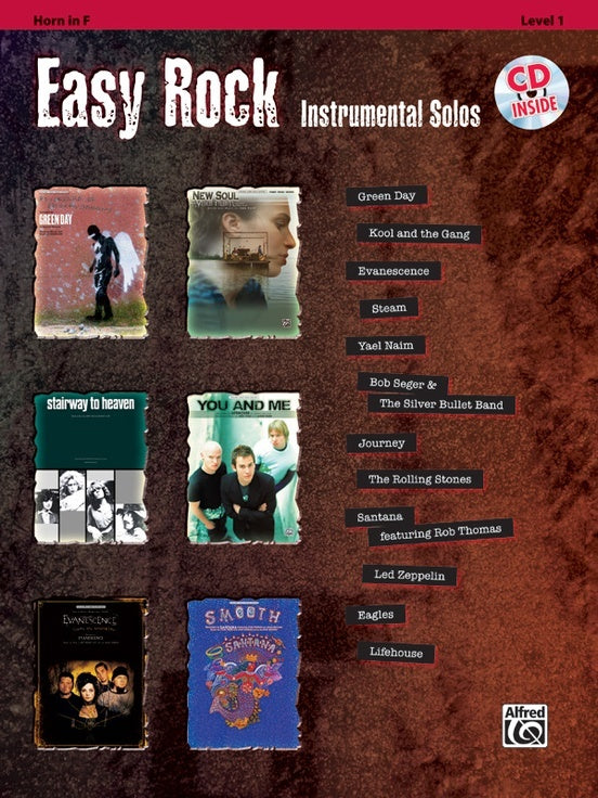 Easy Rock Inst Solos Horn Book/CD