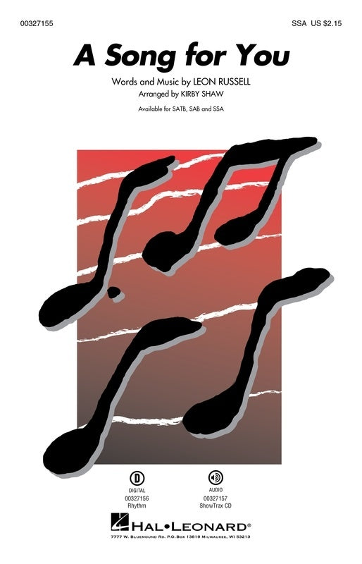 A Song For You SSA