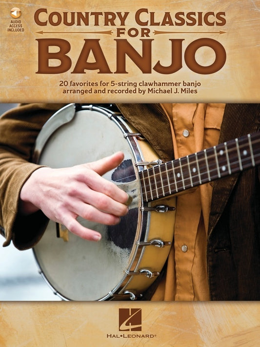 Country Classics For Banjo Book/Online Audio