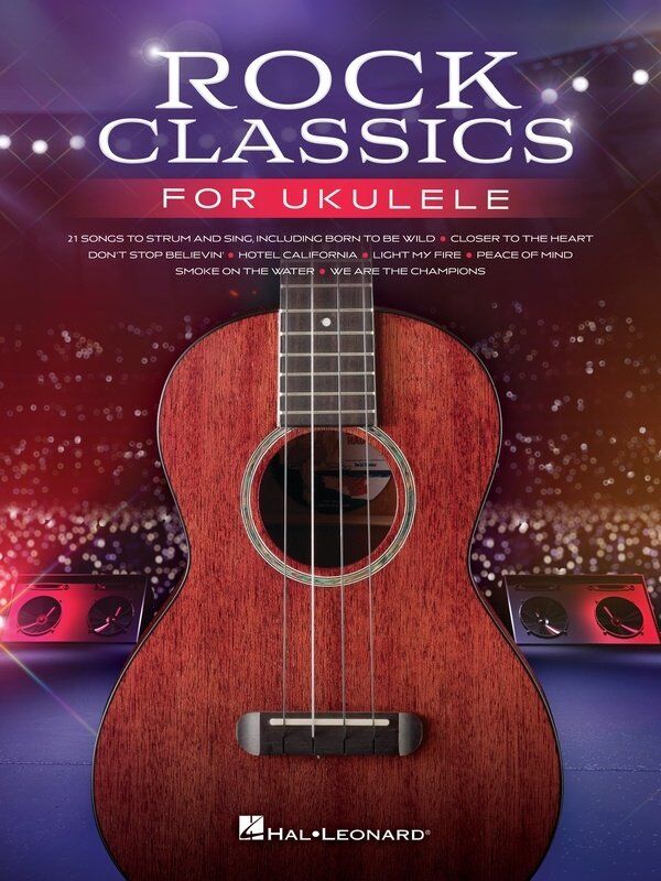 Rock Classics for Ukulele Songbook by Hal Leonard - 56 Pages with G-C-E-A Arrangements