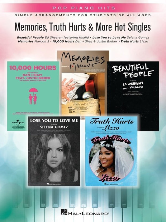 Memories, Truth Hurts & More Hot Singles - Easy Piano with Lyrics