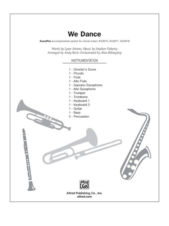 We Dance SoundPax Choral Sheet Music Parts