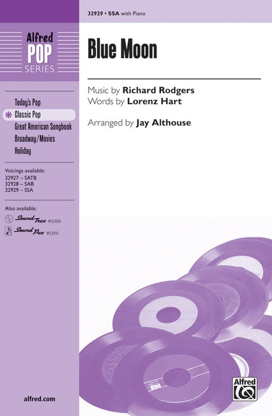 Blue Moon SSA Choral Sheet Music