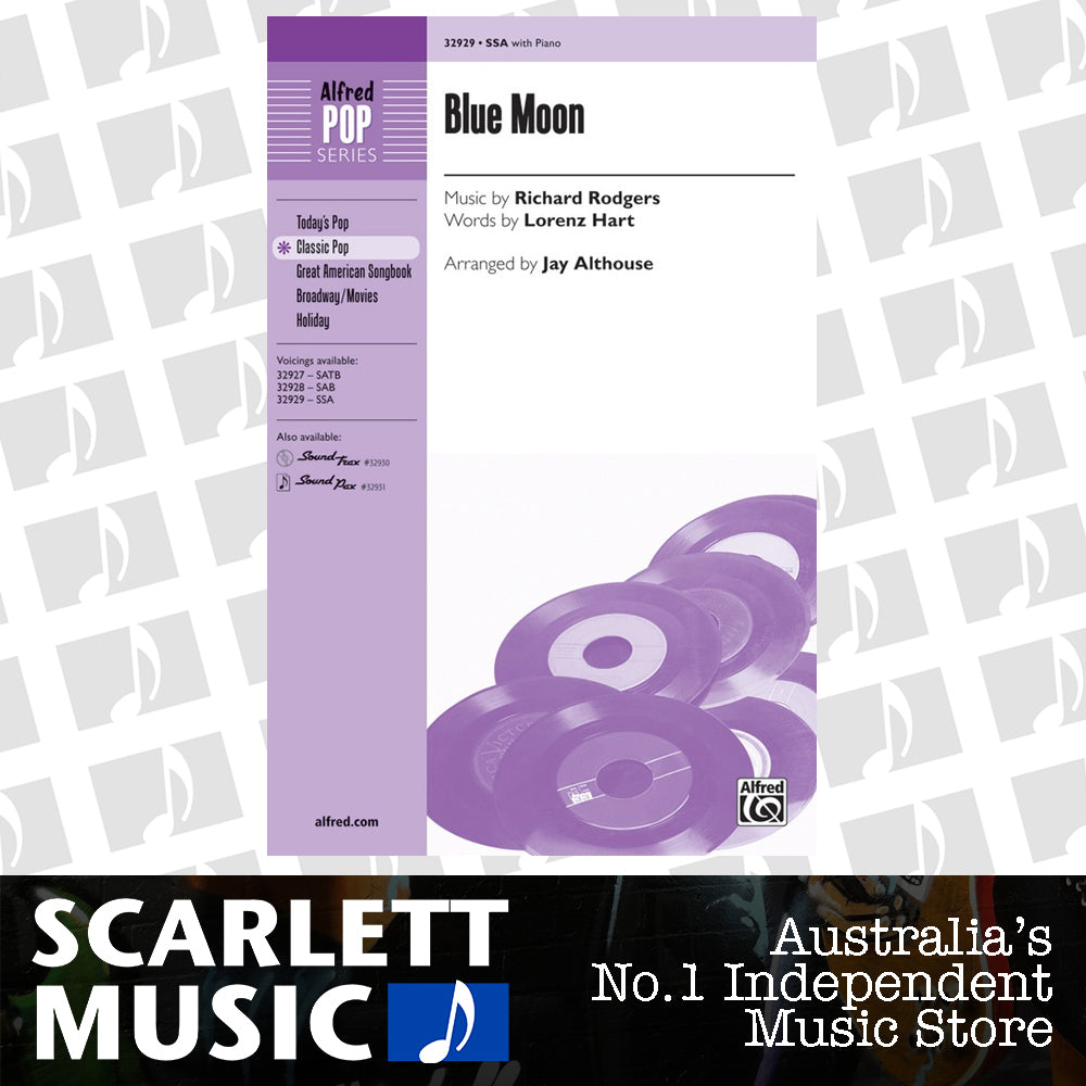 Blue Moon SSA Choral Sheet Music — view 2