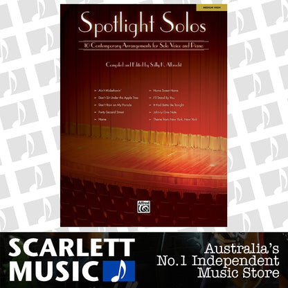 Spotlight Solos Vocal Sheet Music Book Medium High — view 2
