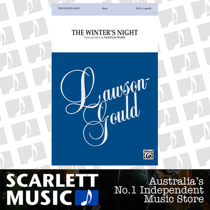 Winters Night SSAA Choral Sheet Music — view 2