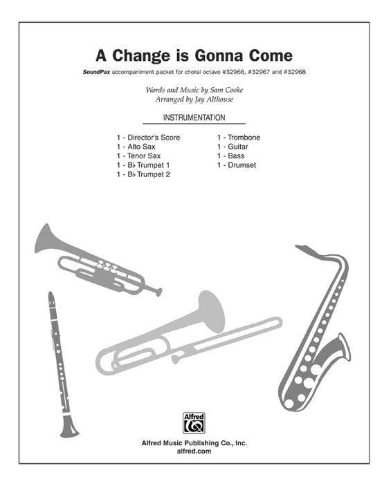 A Change Is Gonna Come S/PAX Choral Sheet Music