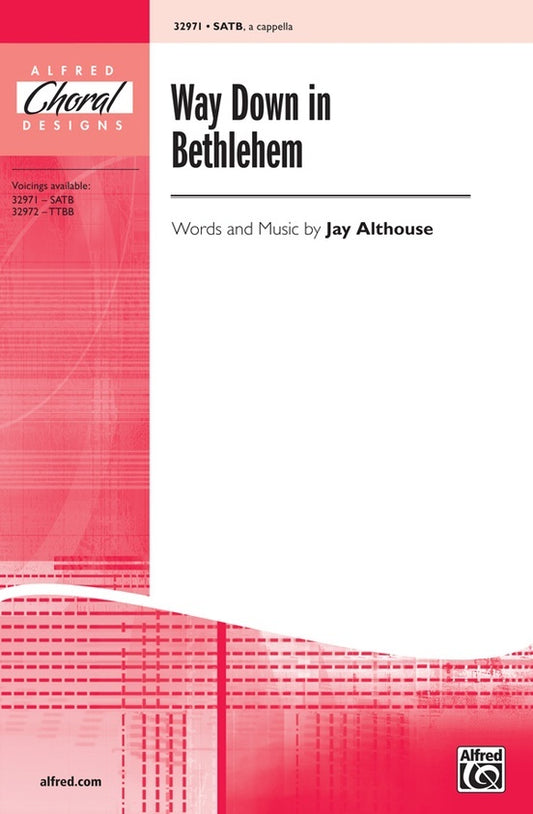 Way Down in Bethlehem SATB Choral Sheet Music