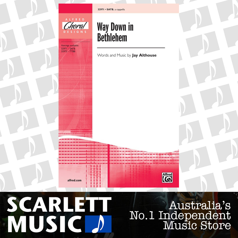 Way Down in Bethlehem SATB Choral Sheet Music — view 2