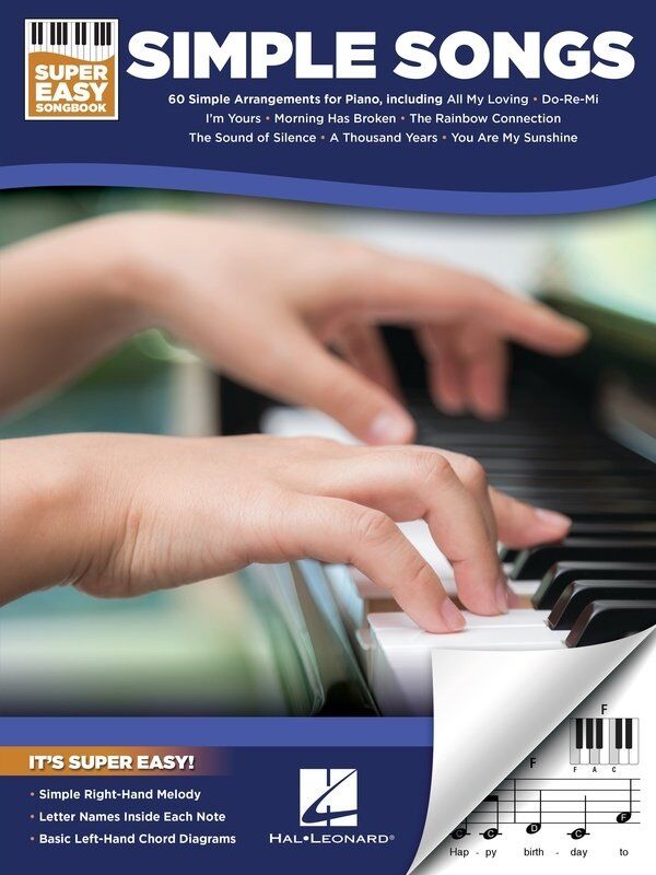 Simple Songs Super Easy Songbook for Piano and Keyboard