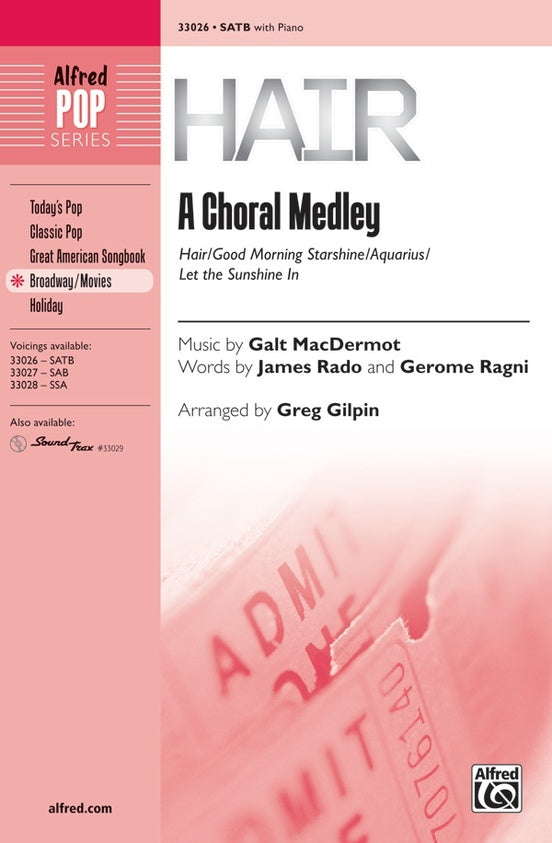 Hair A Choral Medley SATB