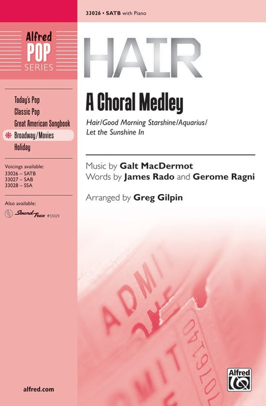 Hair A Choral Medley SATB