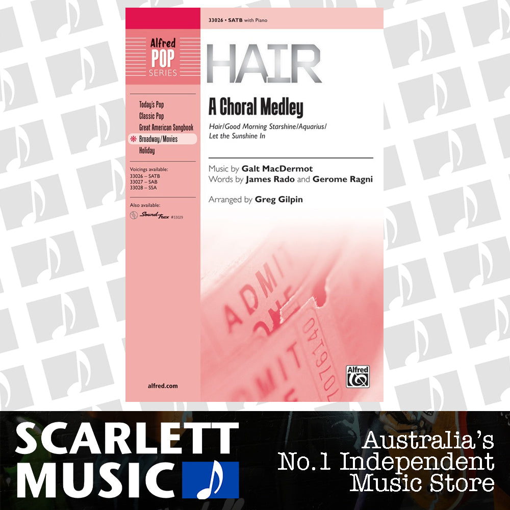 Hair A Choral Medley SATB — view 2