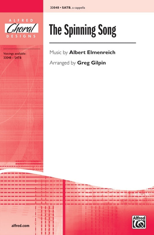 Spinning Song SATB Choral Sheet Music