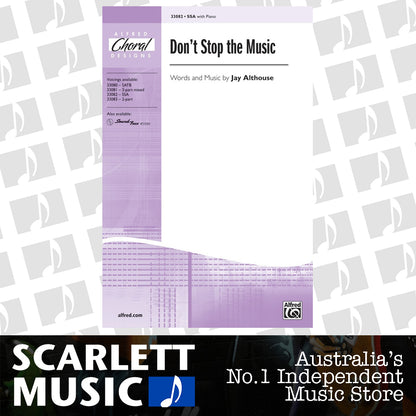 Don't Stop The Music SSA — view 2