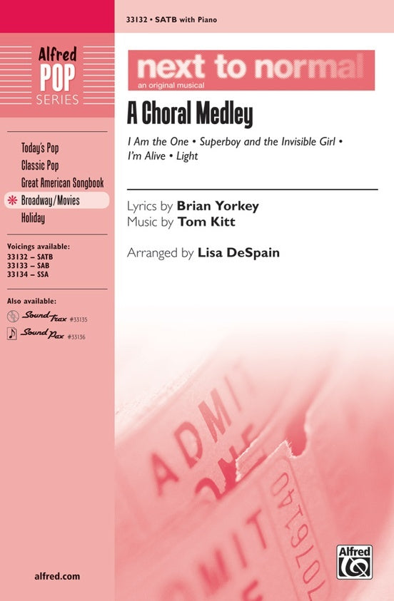 Next To Normal A Choral Medley SATB