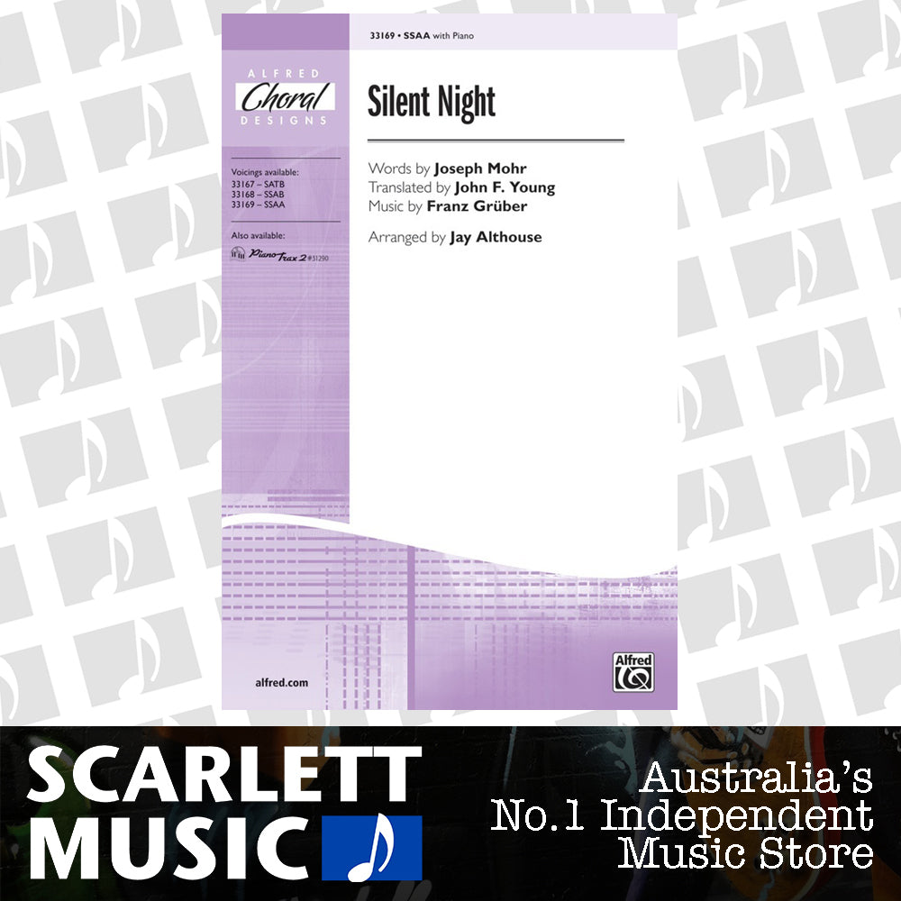 Silent Night SSAA Choral Sheet Music — view 2
