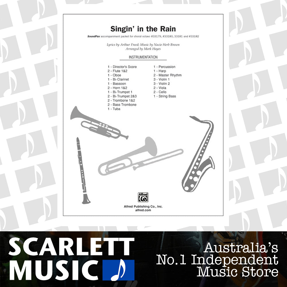 Singin' in the Rain Choral Sheet Music — view 2
