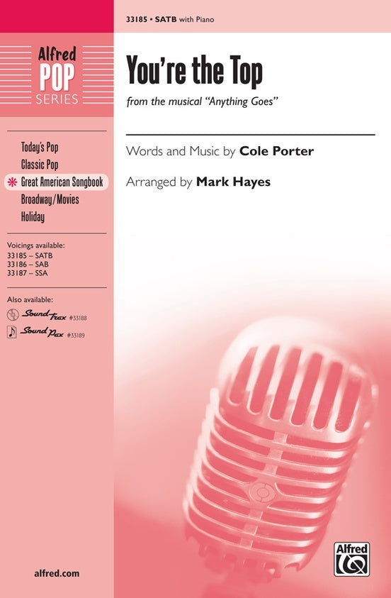 You're the Top SATB Choral Sheet Music