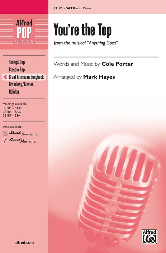 You're the Top SATB Choral Sheet Music