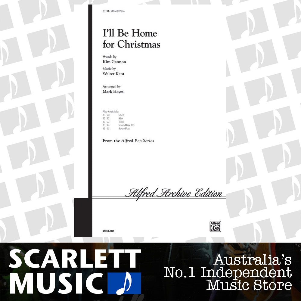 I'Ll Be Home For Christmas SAB — view 2