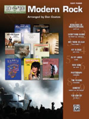 10 for 10 Modern Rock Piano Sheet Music Collection
