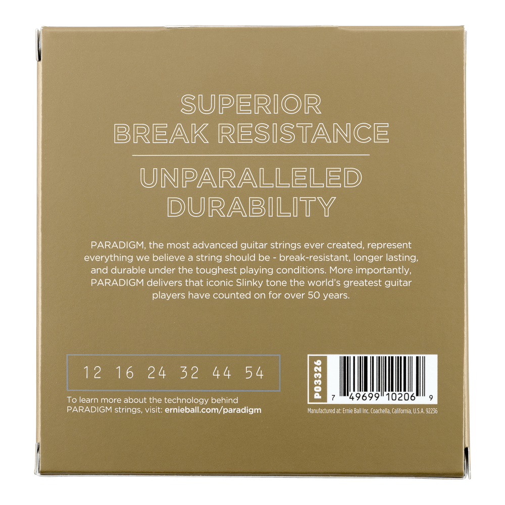 Ernie Ball Paradigm Medium Light 80-20 Bronze Acoustic Guitar Strings 12-54 Gauge, 3 Pack — view 2