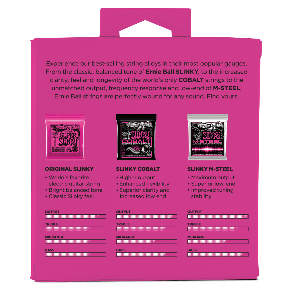 Ernie Ball Super Slinky Cobalt Electric Guitar Strings-9-42 Gauge — view 2