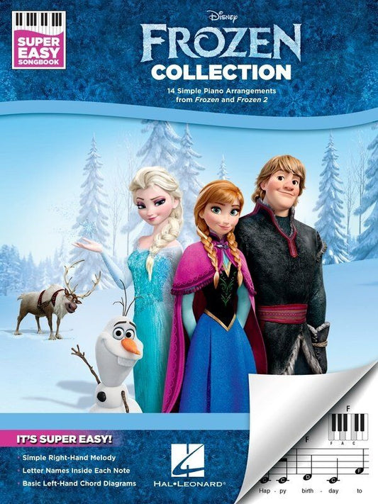 Frozen Collection Super Easy Songbook for Piano & Keyboard - 14 Arrangements from Frozen & Frozen 2, E-Z Play Format, 32 Pages