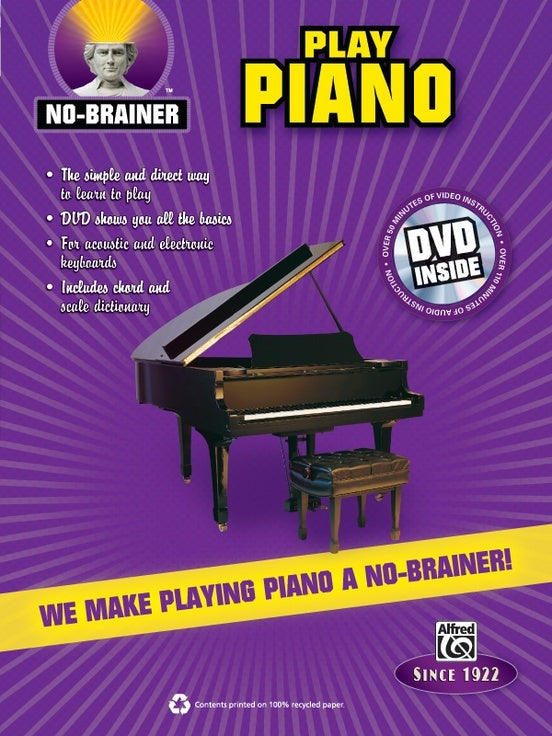 No-Brainer Play Piano Book/DVD