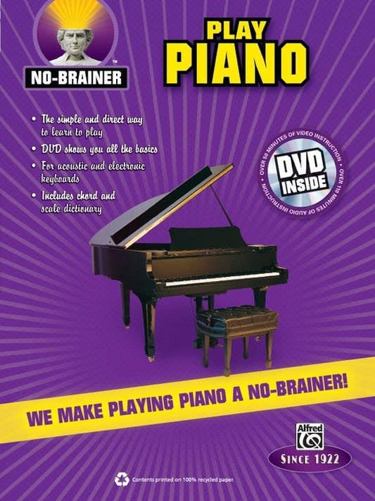 No-Brainer Play Piano Book/DVD