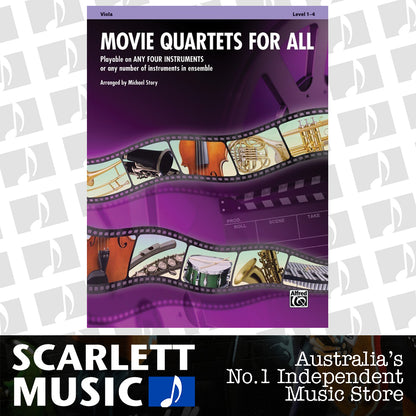 Movie Quartets For All Viola — view 2