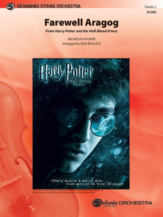 Farewell Aragog Harry Potter String Orchestra Gr 2 Score