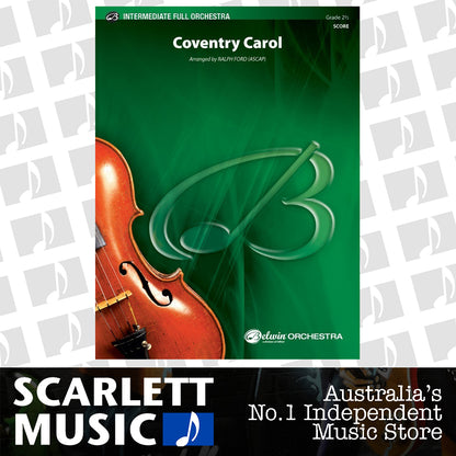 Coventry Carol Full Orchestra Gr 2.5 Conductor Score — view 2