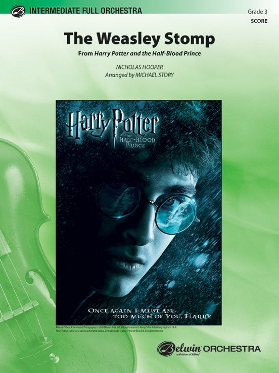 Weasley Stomp from Harry Potter Full Orchestra Sheet Music Grade 3 Score