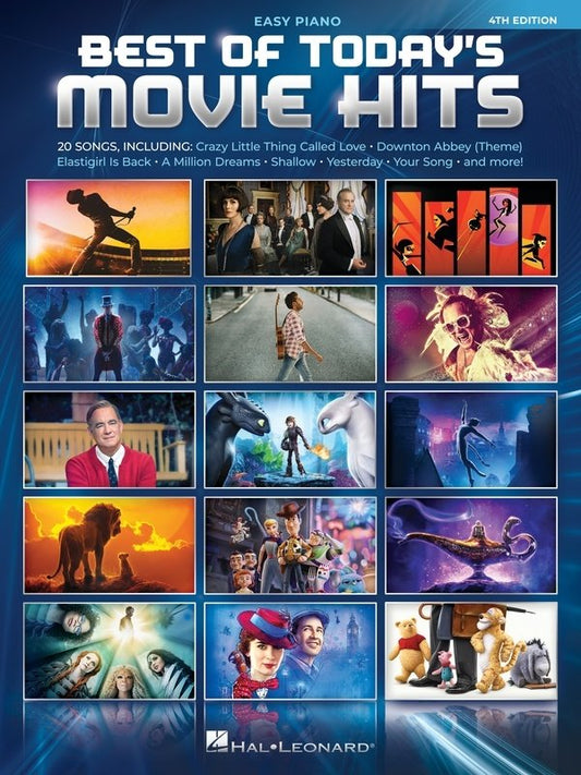 Best of Today's Movie Hits Easy Piano 4th Edition
