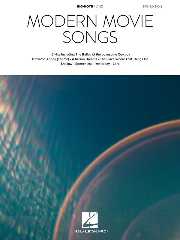 Modern Movie Songs Big Note Piano 3rd Edition - 16 Songs from Blockbuster Movies