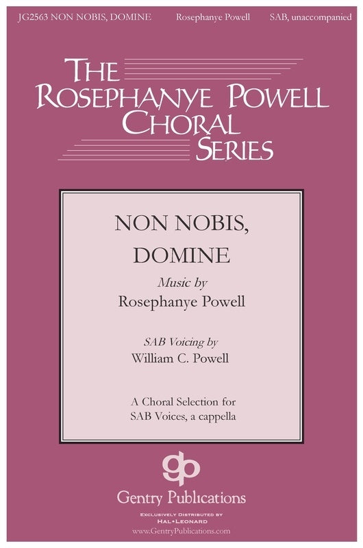 Non Nobis Domine Sab A Cappella