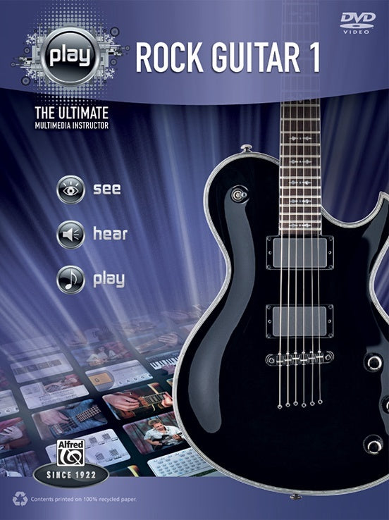 Alfreds Play Rock Guitar 1 Book/DVD