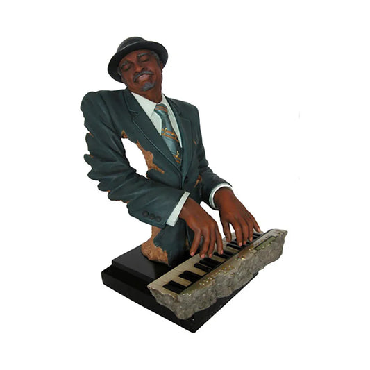 Music Alive Handpainted Keyboard Player Figure, 440mm Tall, Polyresin
