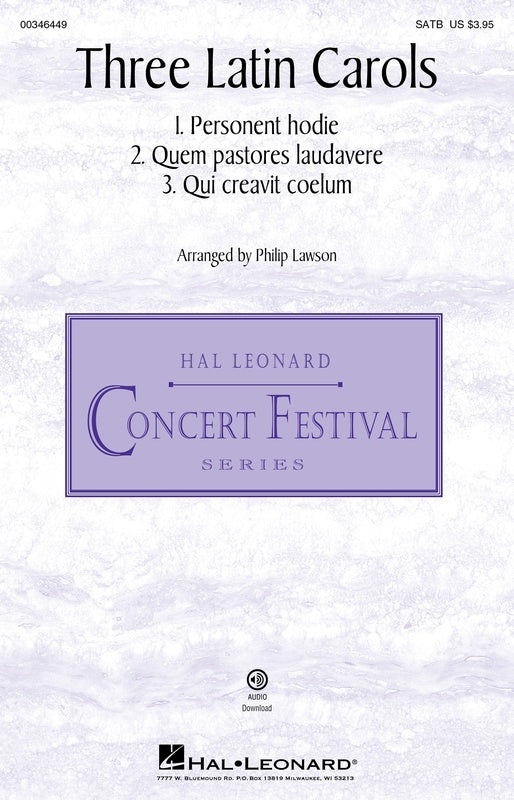 Three Latin Carols Satb Octavo