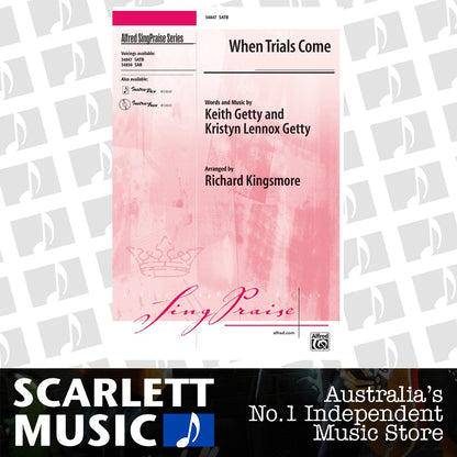 When Trials Come SATB Choral Sheet Music — view 2