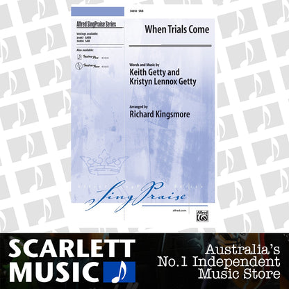 When Trials Come SAB Choral Sheet Music — view 2
