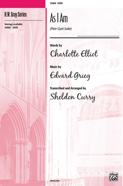 As I Am SATB Choral Sheet Music