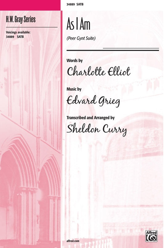 As I Am SATB Choral Sheet Music