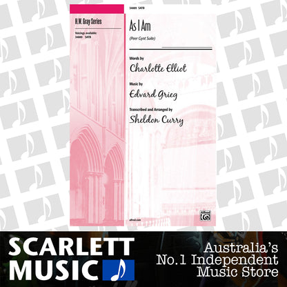 As I Am SATB Choral Sheet Music — view 2