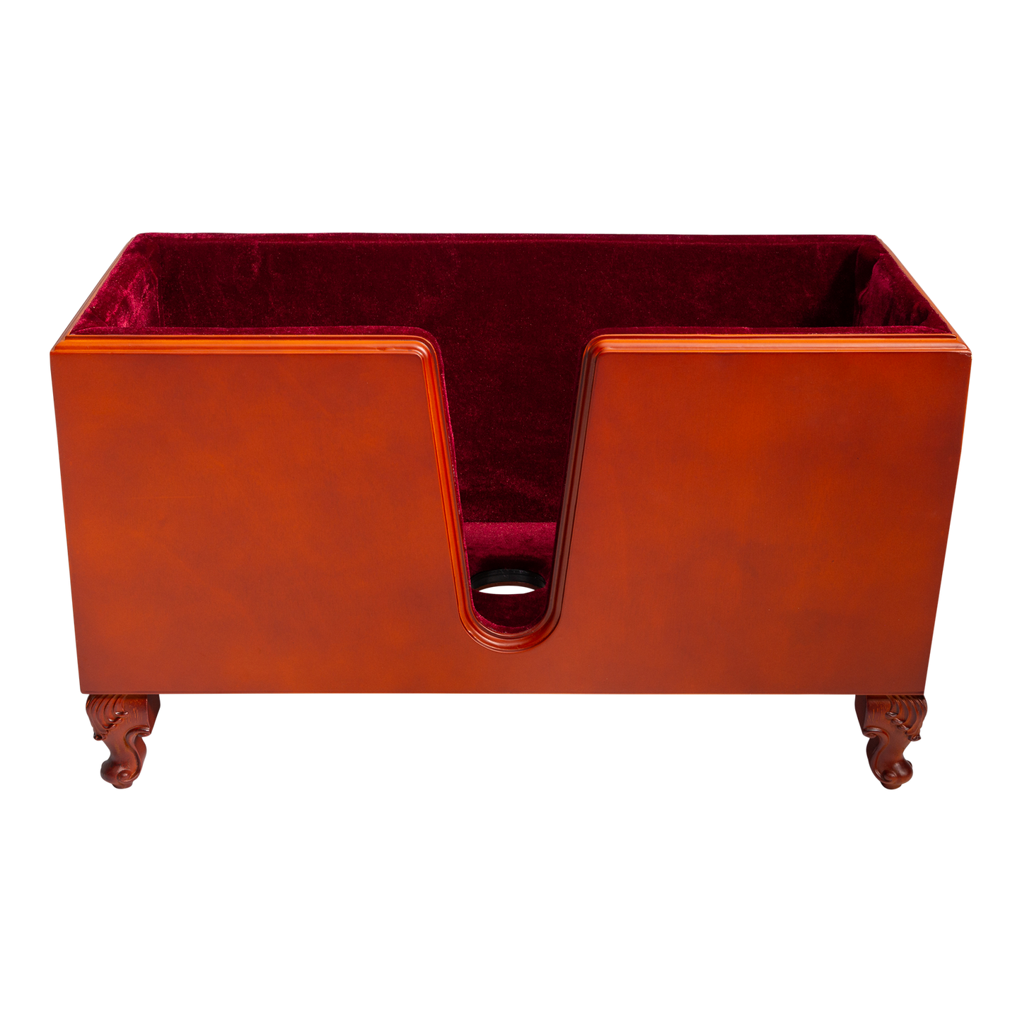 Timber Box Stand for 3/4 Double Bass with Velour Padding and Cutouts — view 3