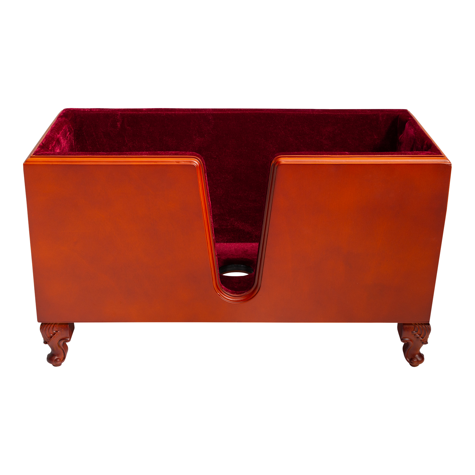 Timber Box Stand for 3/4 Double Bass with Velour Padding and Cutouts — view 3