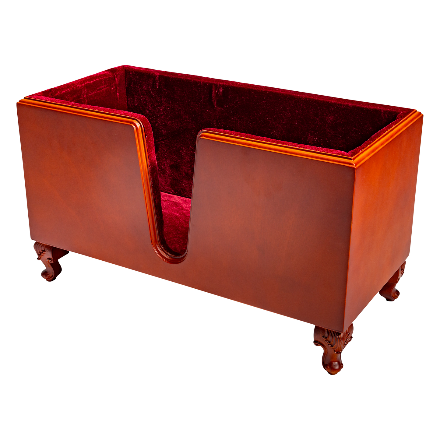 Timber Box Stand for 3/4 Double Bass with Velour Padding and Cutouts — view 4